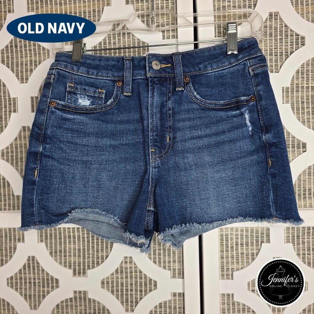 Old Navy Women's High Rise OG Straight Secret Smooth Jean Shorts Size 0